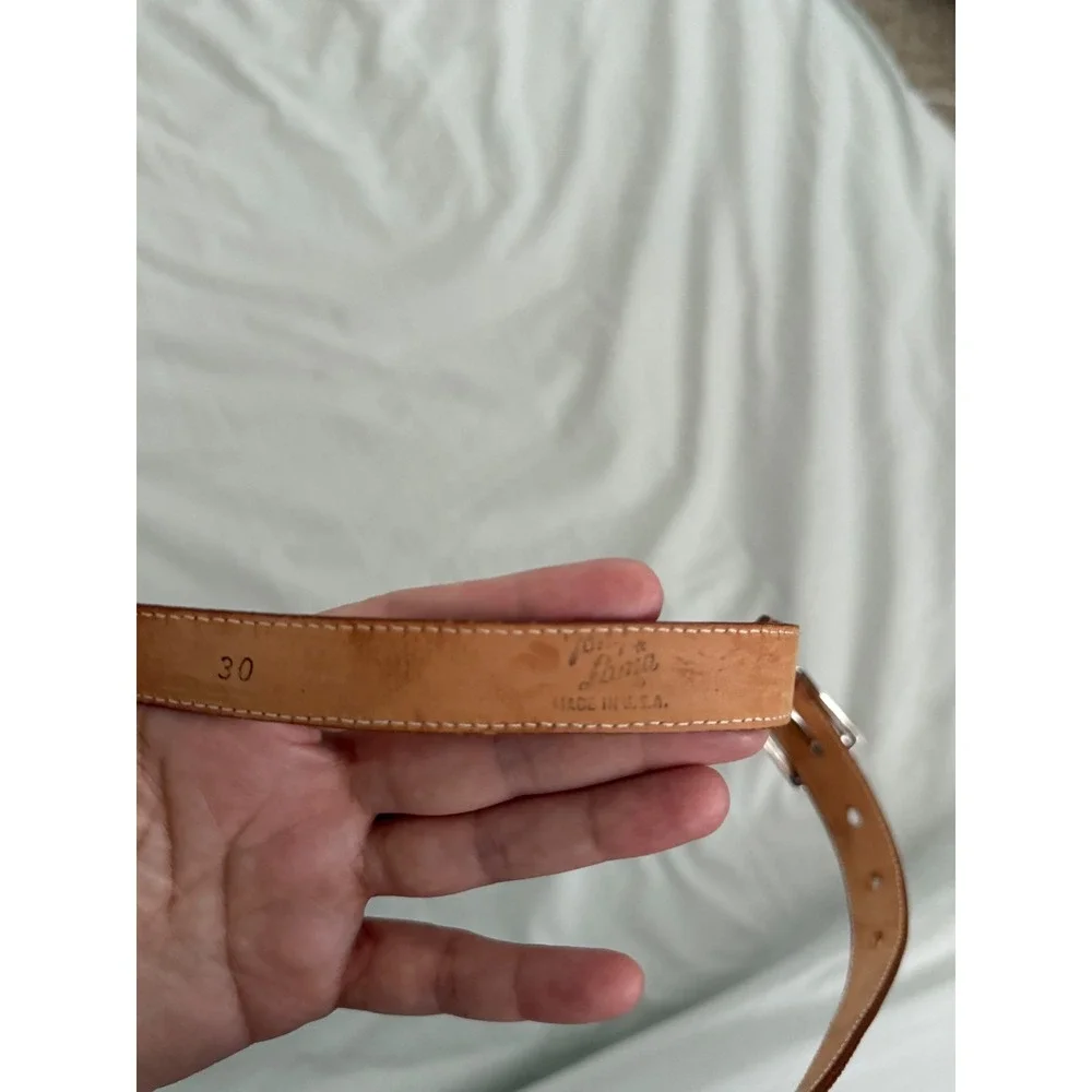 Tony Lama Genuine Lizard Leather Belt Size 30 Made USA Western Vintage